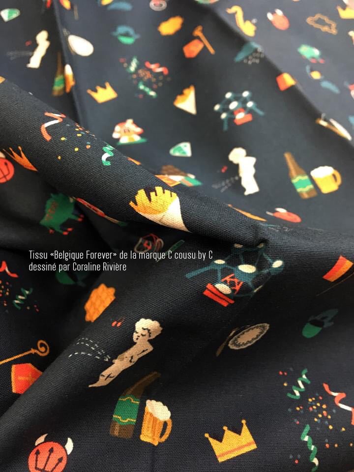 Tissu "Belgium Forever"