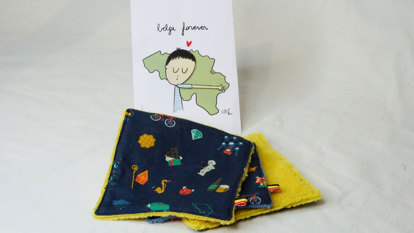 Les lingettes lavables C cousu by C sont dépourvues de plastique, multifonctions et écologiques. Nos lingettes sont composées d'une face en coton Oekotex et l'autre en micro-éponge de bambou. La fibre de bambou est la plus douce, plus absorbante et la plus résistante dans le temps.