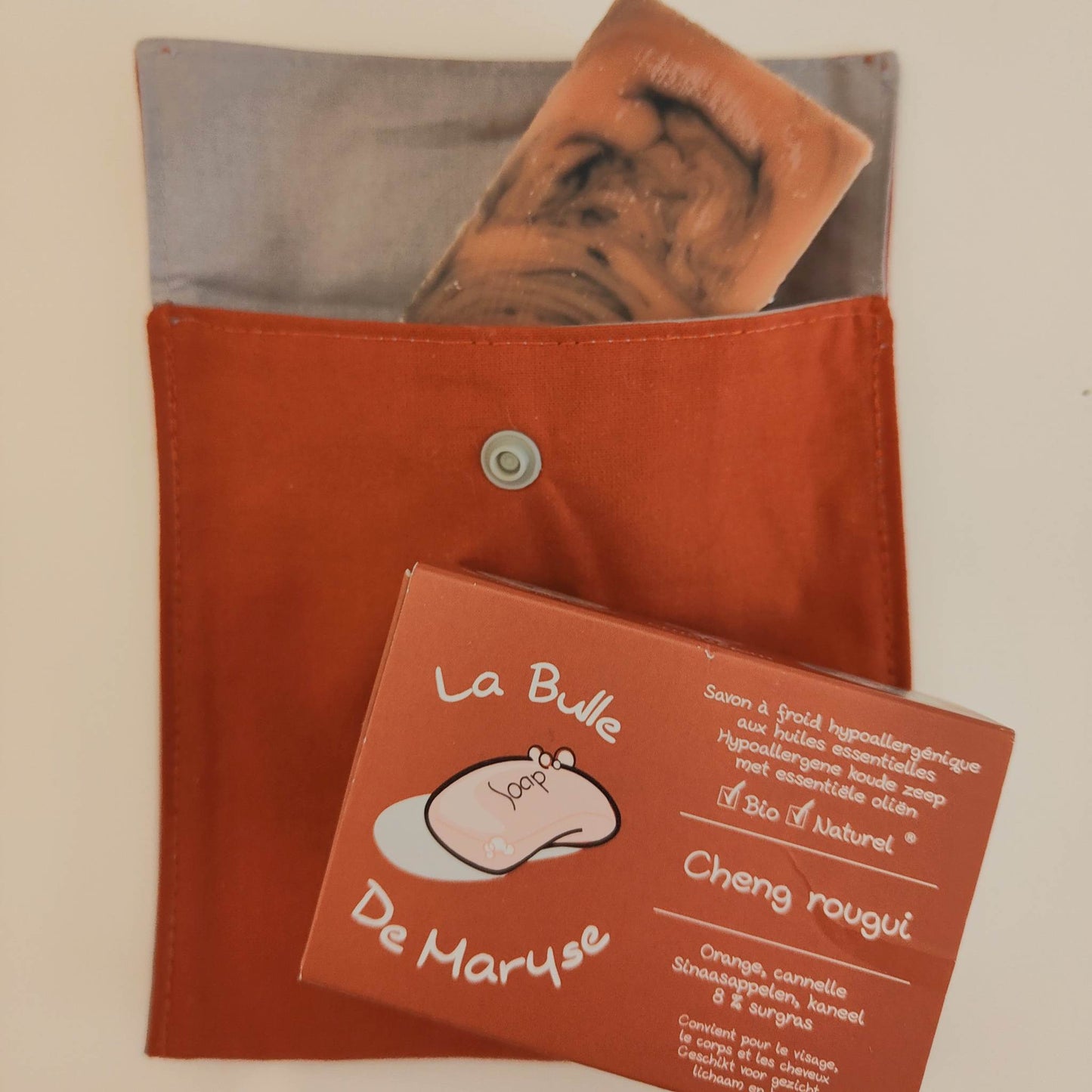 pochette magique rouille et savon Cheng rougui